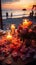 Savor love in a seaside paradise candles, flowers, sunset?›ƒ?ªƒ?romantic dinner perfection